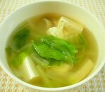 白菜と豆腐のスープ